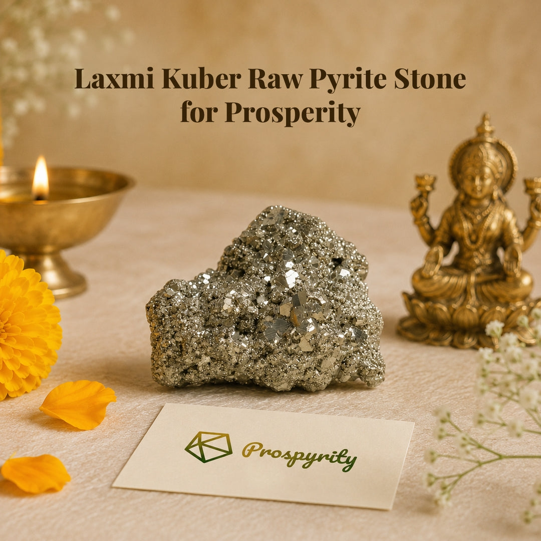 Lakshmi Kuber Raw Natural Pyrite Cluster for Vastu, Cash Locker & Business Growth